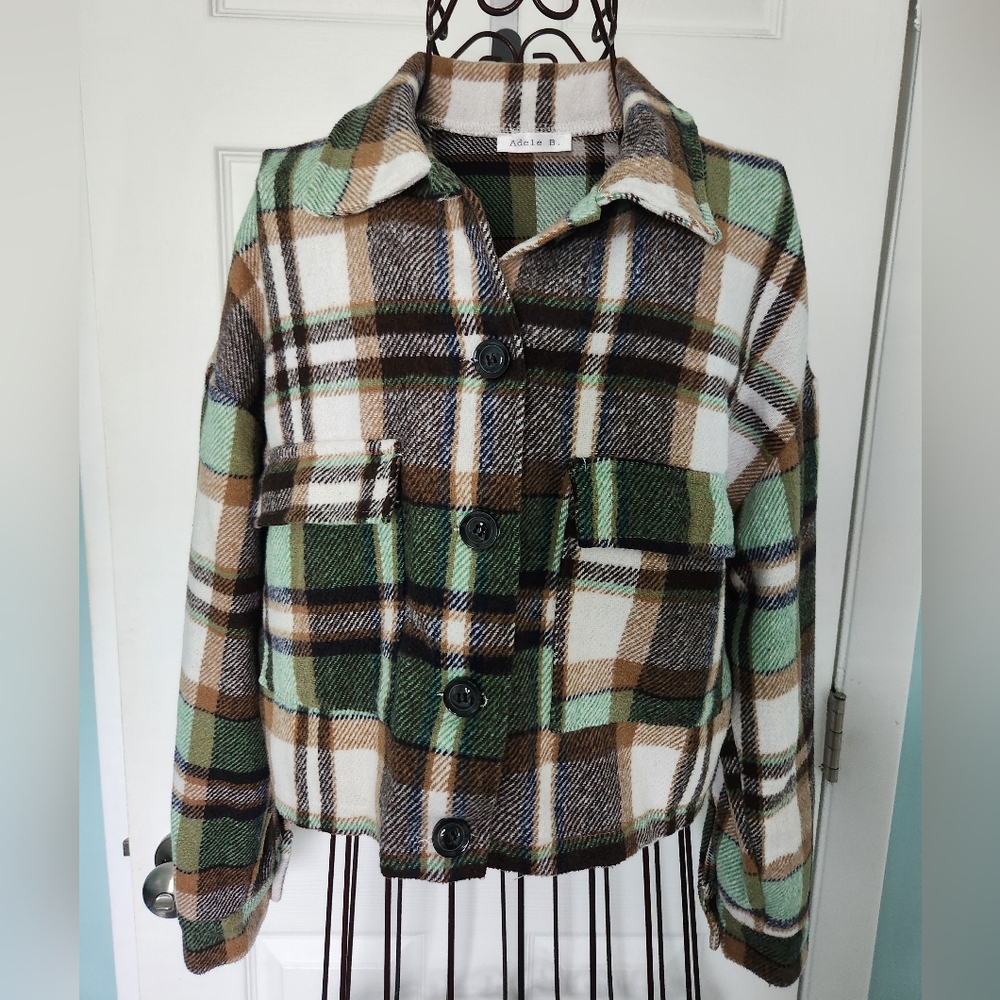Plaid Cropped Shacket